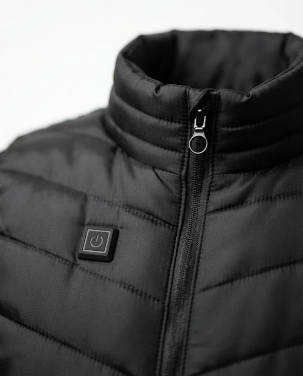 Cuello y botón de control del chaleco